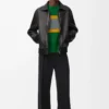 Bomber jacket in nappa lambskin Black