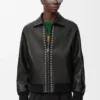 Bomber jacket in nappa lambskin Black