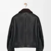 Bomber jacket in nappa lambskin Black/Brown