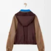 Bomber jacket in technical fabric Brown