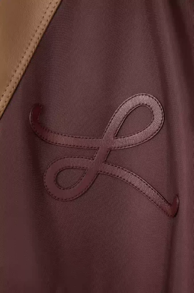 Bomber jacket in technical fabric Brown