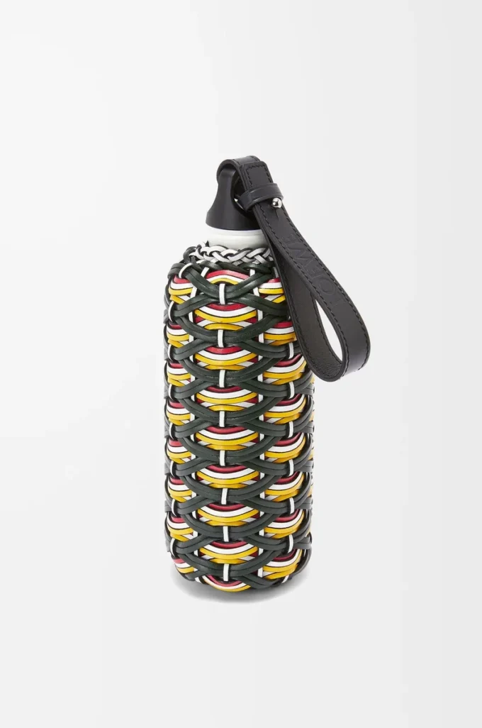 BOTTLE In ALUMINIUM/CALF Green/Multicolor