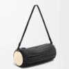 Bracelet Pouch in pleated nappa Black