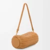 Bracelet Pouch in pleated nappa lambskin Warm Desert