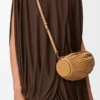 Bracelet Pouch in pleated nappa lambskin Warm Desert