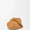 Bracelet Pouch in pleated nappa lambskin Warm Desert