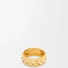 Braided ring in sterling silver Gold Braided ring in sterling silver Gold