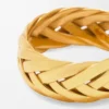 Braided ring in sterling silver Gold Braided ring in sterling silver Gold
