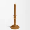 Bronze beeswax candleholder Amber