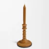 Bronze beeswax candleholder Amber