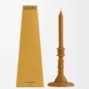 Bronze beeswax candleholder Amber