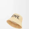 Bucket hat in raffia Natural