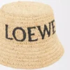 Bucket hat in raffia Natural