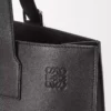 Buckle horizontal tote in classic calfskin Black
