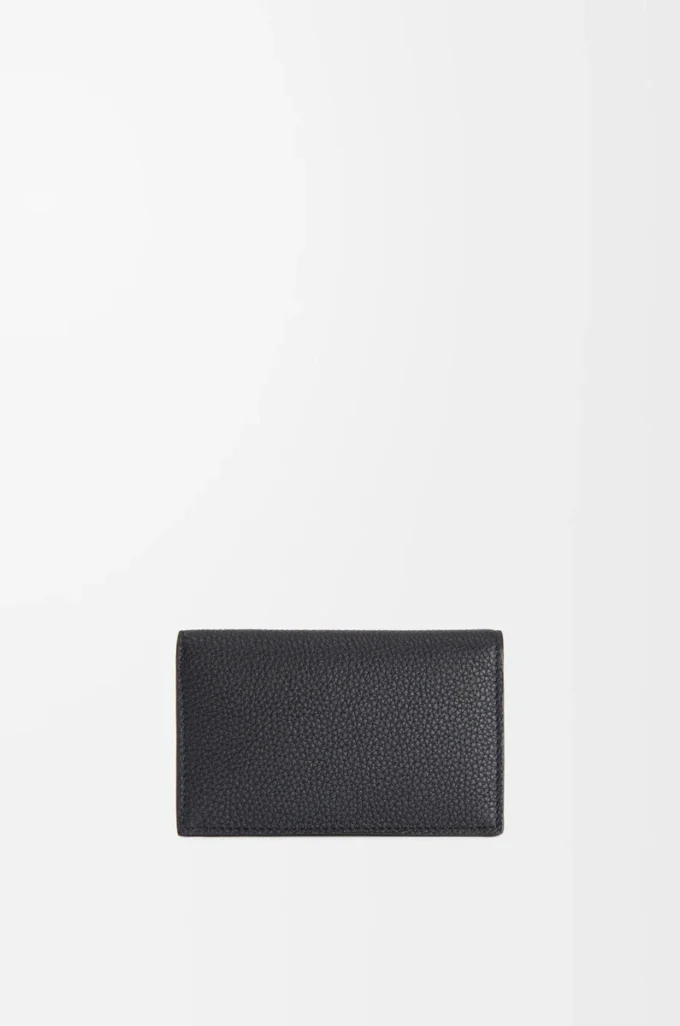 Business cardholder in soft grained calfskin Black
