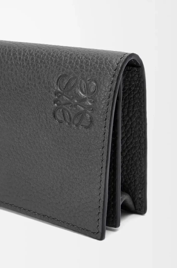 Business cardholder in soft grained calfskin Black