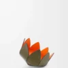 Cactus pin tray in soft calfskin Bottle Green