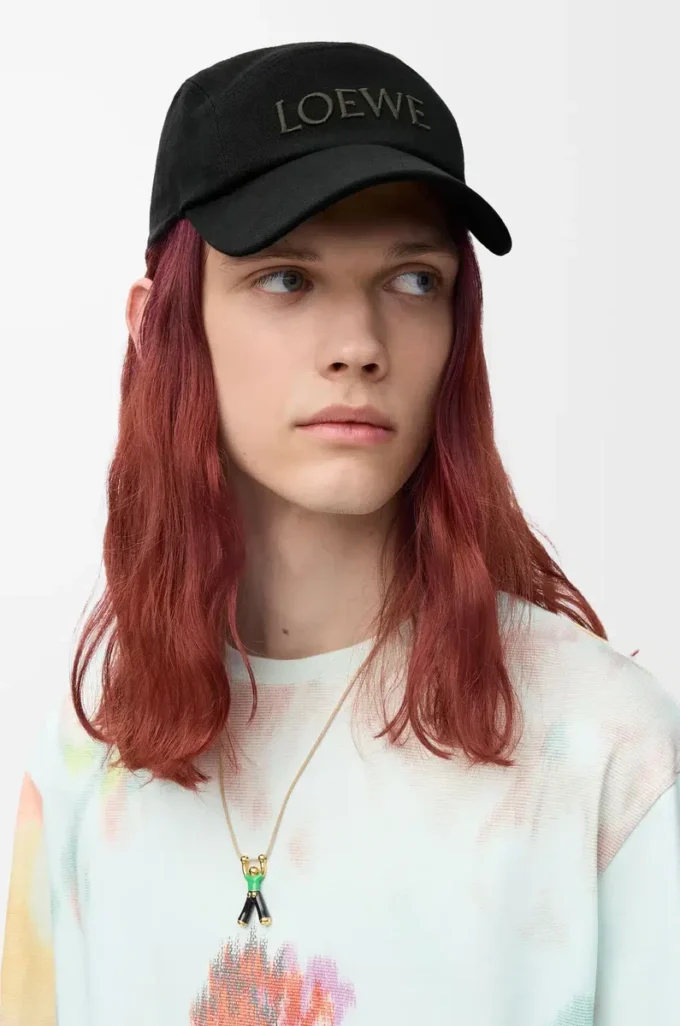 Camp cap in cotton Black
