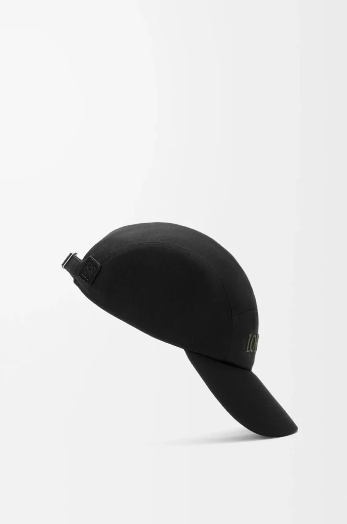 Camp cap in cotton Black