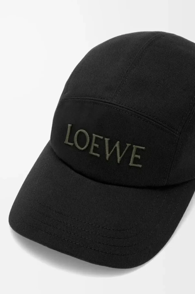 Camp cap in cotton Black