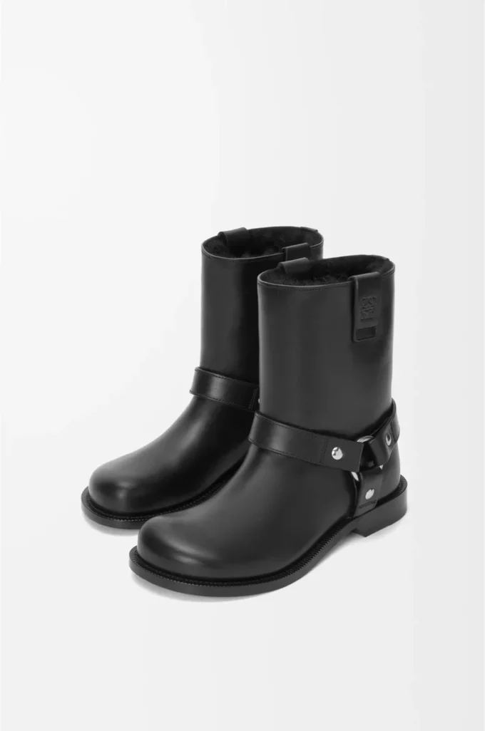 Campo Biker boot in calfskin Black