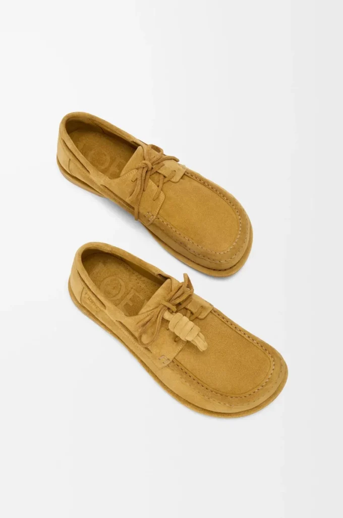 Campo boat shoe in calfskin suede Medium Tabacco