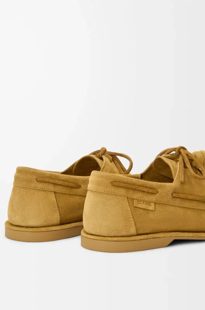 Campo boat shoe in calfskin suede Medium Tabacco