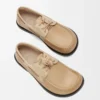 Campo boat shoe in soft calfskin Sand/Cinnamon