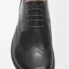 Campo brogue derby in brushed calfskin Black
