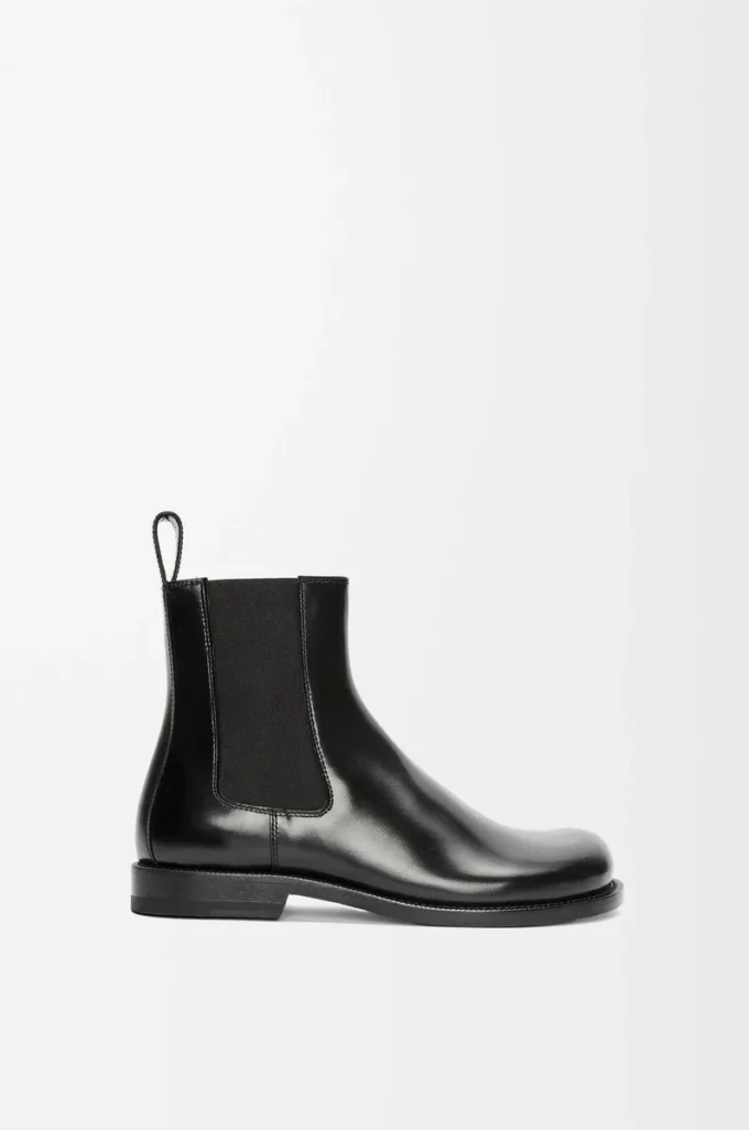 Campo chelsea boot in brushed calfskin Black