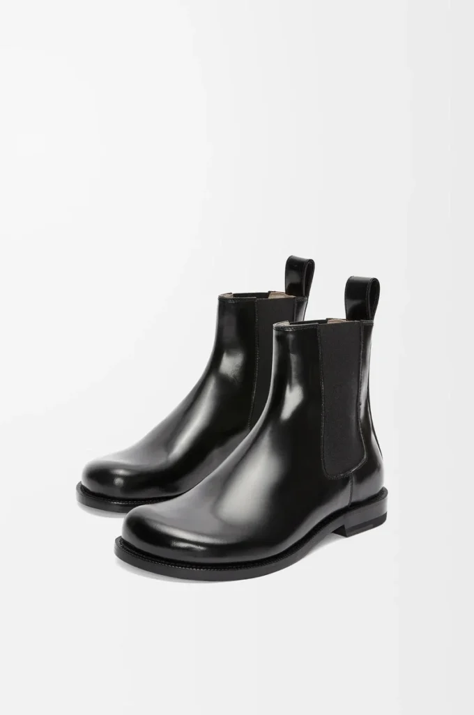 Campo chelsea boot in brushed calfskin Black