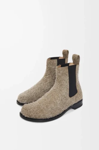 Campo chelsea boot in brushed suede Khaki Green
