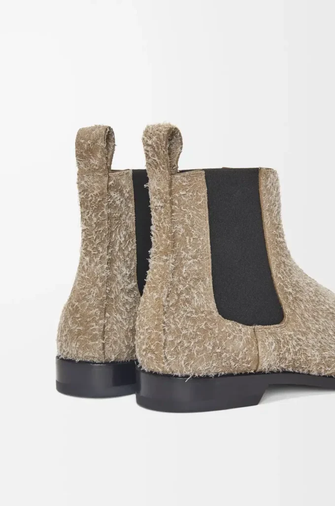Campo chelsea boot in brushed suede Khaki Green