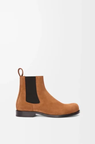 Campo Chelsea boot in calfskin suede Tabacco
