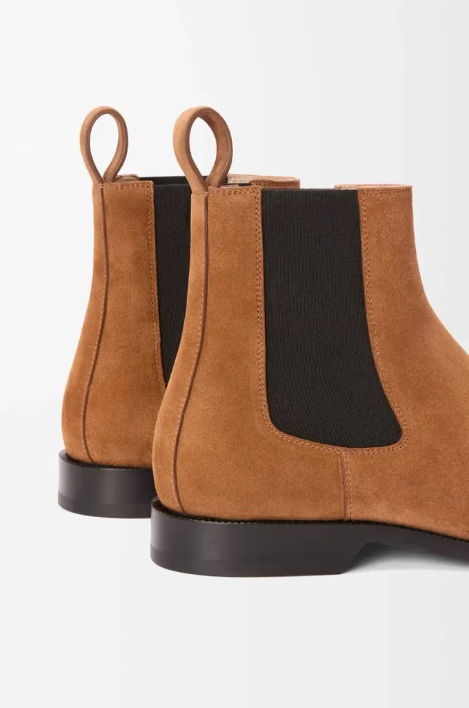 Campo Chelsea boot in calfskin suede Tabacco