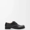 Campo derby in cracked calfskin Black/Cream