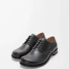 Campo derby in cracked calfskin Black/Cream