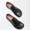 Campo derby in cracked calfskin Black/Cream