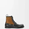 Campo loafer bootie in calfskin and suede calfskin Black/Chocolate
