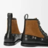 Campo loafer bootie in calfskin and suede calfskin Black/Chocolate