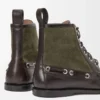 Campo loafer bootie in calfskin and suede calfskin Dark Brown/Green