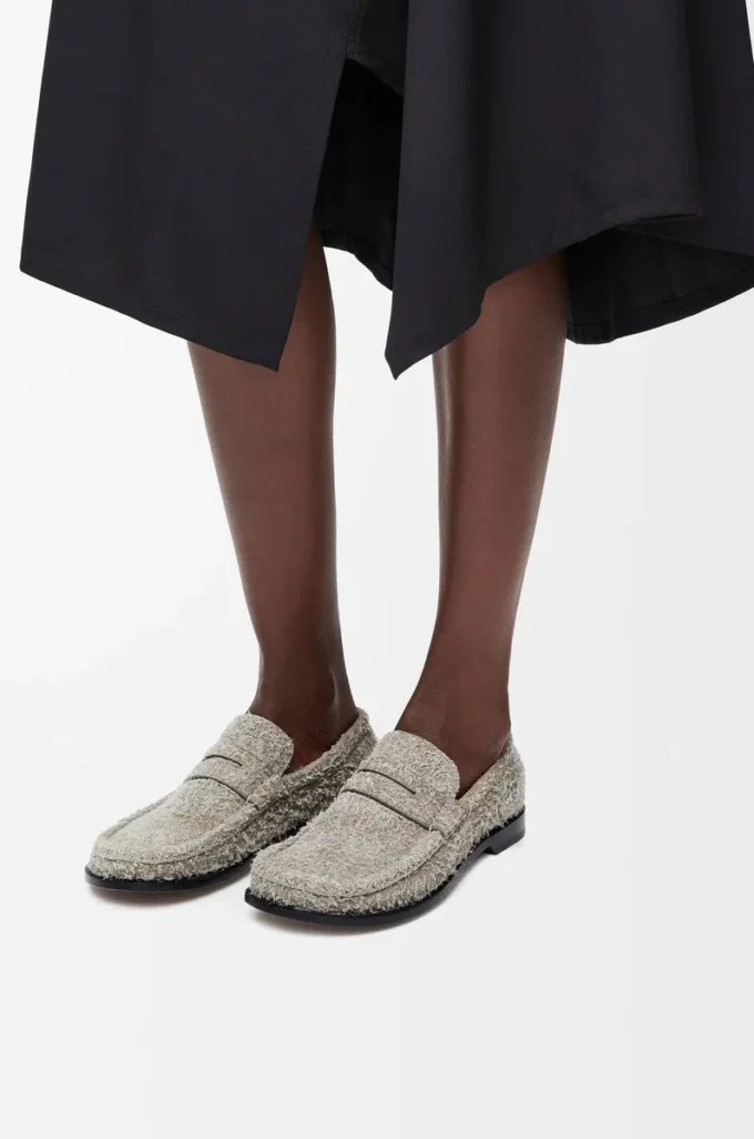 Campo loafer in brushed suede Khaki Green