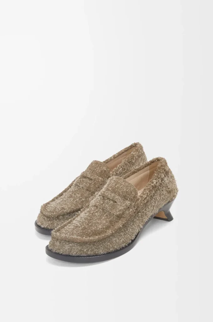 Campo loafer in brushed suede Khaki Green