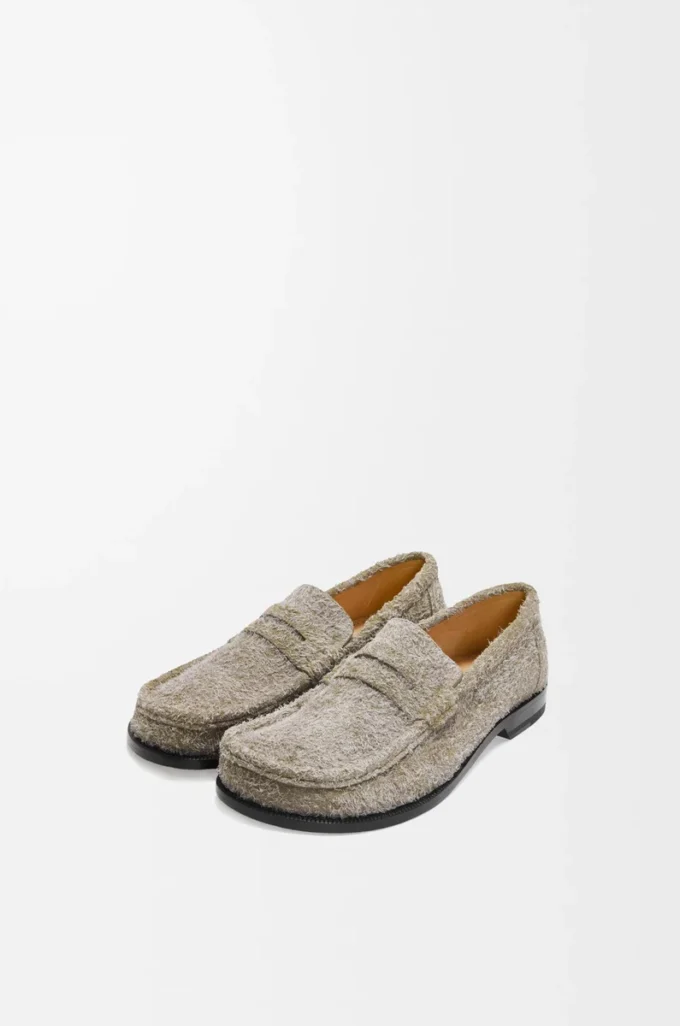 Campo loafer in brushed suede Khaki Green