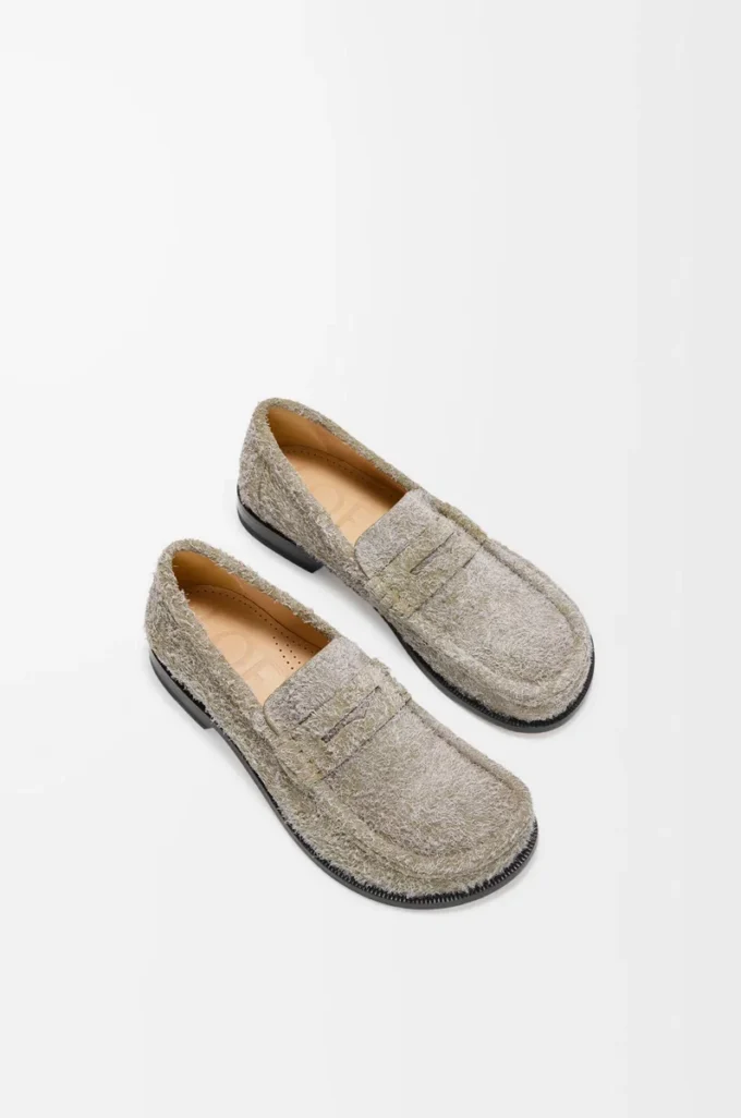 Campo loafer in brushed suede Khaki Green