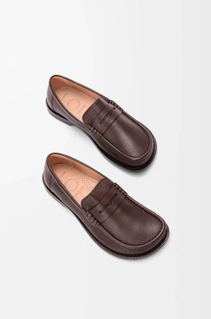 Campo loafer in deerskin Oxblood