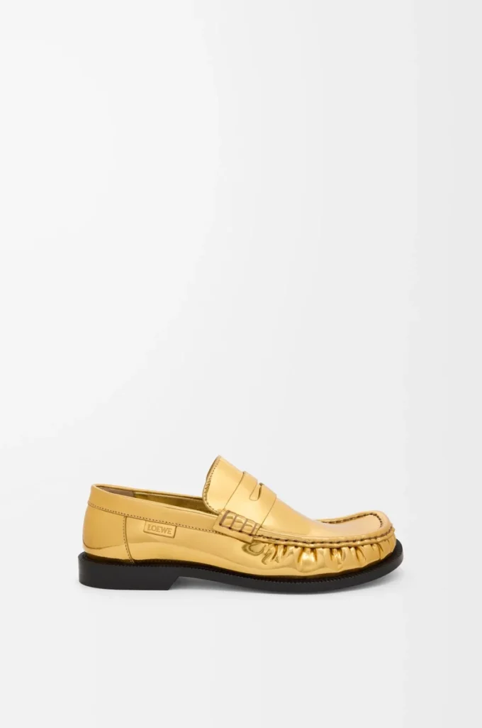 Campo loafer in metallic calfskin Gold