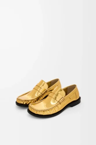 Campo loafer in metallic calfskin Gold