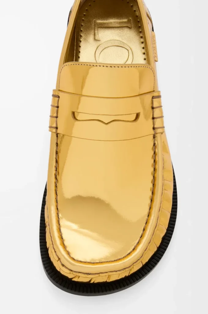 Campo loafer in metallic calfskin Gold