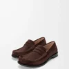 Campo loafer in suede calfskin Dark Brown